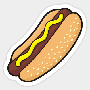 Hotdog Icon Sticker